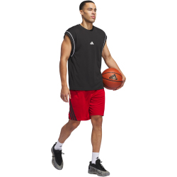 adidas Legends 3-Streifen Basketballshorts Herren JN4742 - team power red 2/black XS/9"