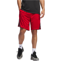 adidas Legends 3-Streifen Basketballshorts Herren JN4742 - team power red 2/black XS/9"