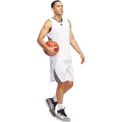 adidas Legends 3-Streifen Basketballshorts Herren JN4739 - white/black XS/7"