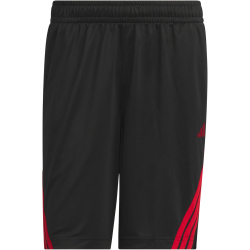 adidas Legends 3-Streifen Basketballshorts Herren JN4734 - black/team power red 2 M/9"