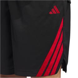 adidas Legends 3-Streifen Basketballshorts Herren JN4734 - black/team power red 2 M/9"
