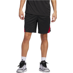 adidas Legends 3-Streifen Basketballshorts Herren JN4734 - black/team power red 2 M/9"