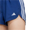 adidas Pacer Training 3-Streifen Woven High Rise Trainingsshorts Damen JD2296 - dark blue/white S/3"