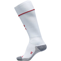 hummel Pro Stutzenstrümpfe white/true red 8 (32-35)