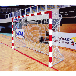 Powershot Aluminium Handballtor mit Bodenhülsen