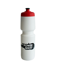 Powershot Trinkflasche Weiß/Rot 750 ml