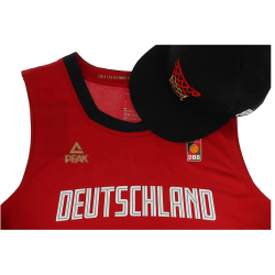 PEAK DBB Deutschland Cap Herren 25026 - schwarz/rot/gold