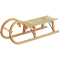 Ress Hörnerrodel Lattensitz Holzschlitten hellbraun 100 cm