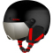 ALPINA Zupo Visor Q-Lite Skihelm Kinder 64 - black-red matt 54-58 cm