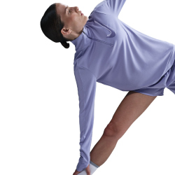 NIKE Swoosh Mid Layer 1/2-Zip Laufshirt Damen