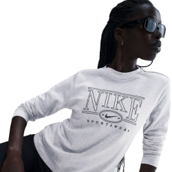 NIKE Sportswear Club Fleece Logo Crewneck Sweatshirt Damen