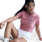 NIKE Sportswear Club T-Shirt Damen 619 - elemental pink S