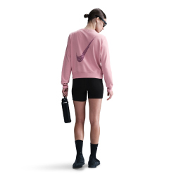 NIKE One Dri-FIT Crewneck Sweatshirt Damen 699 - elemental pink/bold berry/white XXS
