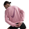 NIKE One Dri-FIT Crewneck Sweatshirt Damen 699 - elemental pink/bold berry/white XXS