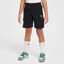 NIKE Sportswear Fleece Cargo Shorts Kinder 010 - black S (128-137 cm)
