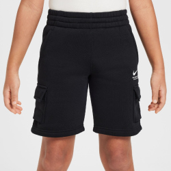 NIKE Sportswear Fleece Cargo Shorts Kinder 010 - black S (128-137 cm)