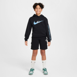 NIKE Sportswear Fleece Cargo Shorts Kinder 010 - black S (128-137 cm)