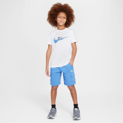 NIKE Sportswear Graphic T-Shirt Jungen 101 - white/blue...