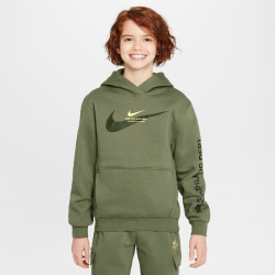 NIKE Sportswear Fleece Hoodie Kinder 222 - medium olive L (147-158 cm)