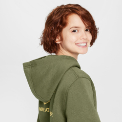 NIKE Sportswear Fleece Hoodie Kinder 222 - medium olive L (147-158 cm)