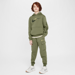 NIKE Sportswear Fleece Hoodie Kinder 222 - medium olive L (147-158 cm)