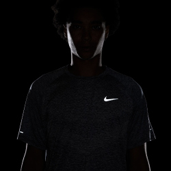 NIKE Stride Dri-FIT ADV kurzarm Laufshirt Herren 437 - thunder blue/htr/reflective silv M