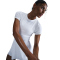 NIKE Court Advantage Dri-FIT kurzarm Tennisshirt Damen 100 - white/white S