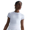 NIKE Court Advantage Dri-FIT kurzarm Tennisshirt Damen 100 - white/white S