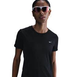 NIKE Tempo Dri-FIT kurzarm Laufshirt Damen 010 - black/reflective silv M