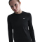 NIKE Swift Dri-FIT UV langarm Crewneck Laufshirt Damen 010 - black/reflective silv XS