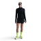 NIKE Swift Dri-FIT UV 1/2-Zip Laufshirt Damen 010 - black/reflective silv S