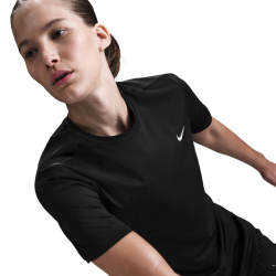 NIKE Swift Dri-FIT kurzarm Laufshirt Damen 010 - black/reflective silv XS