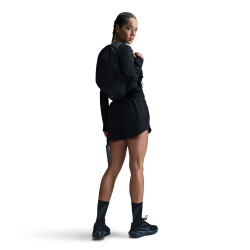 NIKE Tempo Dri-FIT Mid-Waist 3" Laufshorts Damen 011 - black/black/black/reflective silv M