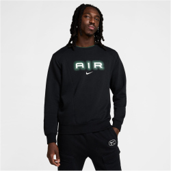 NIKE Sportswear Swoosh Air Fleece Sweatshirt Herren 011 - black/black S
