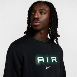 NIKE Sportswear Swoosh Air Fleece Sweatshirt Herren 011 - black/black S