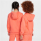 NIKE Club Fleece Hoodie Kinder 643 - lt wild mango/orange pulse M (137-147 cm)