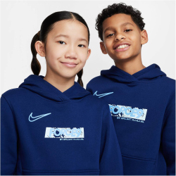 NIKE Club Fleece Hoodie Kinder 492 - blue void/university blue M (137-147 cm)