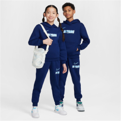 NIKE Club Fleece Hoodie Kinder 492 - blue void/university blue M (137-147 cm)