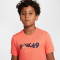 NIKE Academy 25 Dri-FIT kurzarm Trainingsshirt Kinder 643 - lt wild mango/lt wild mango/orange pulse S (128-137 cm)