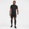 NIKE Academy Dri-FIT Fußball kurzarm Trainingsshirt Herren 010 - black/black/white/white S