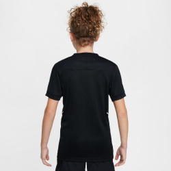 NIKE Academy 25 Dri-FIT kurzarm Trainingsshirt Kinder 010 - black/black/white/white M (137-147 cm)