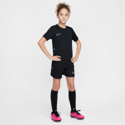 NIKE Academy 25 Dri-FIT kurzarm Trainingsshirt Kinder 010 - black/black/white/white M (137-147 cm)