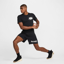 NIKE Dri-FIT Fitness T-Shirt Herren 010 - black S