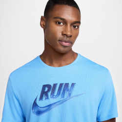 NIKE Miler Run Energy kurzarm Laufshirt Herren 412 - university blue XL