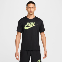 NIKE Miler Run Energy kurzarm Laufshirt Herren 010 - black S