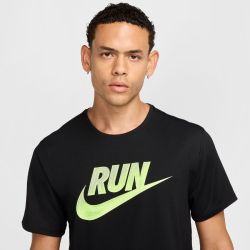 NIKE Miler Run Energy kurzarm Laufshirt Herren 010 - black S