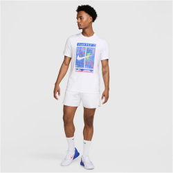 NIKE Court Dri-FIT Tennis T-Shirt Herren 100 - white XXL