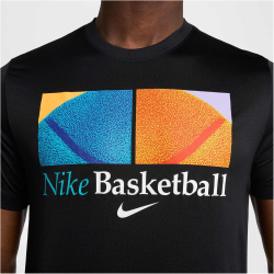 NIKE Dri-FIT Basketball T-Shirt Herren 010 - black S