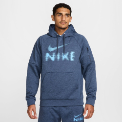 NIKE Therma-FIT Fitness Hoodie Herren 437 - thunder blue/university blue S