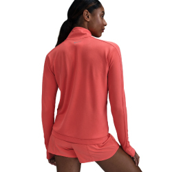 NIKE Swoosh Mid Layer 1/2-Zip Laufshirt Damen 814 - magic ember L